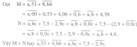 Các bài toán về so sánh các số thập phân