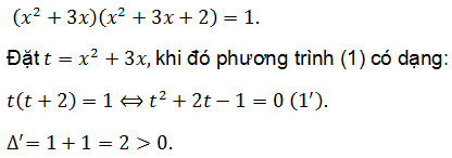 Phương trình đưa về phương trình bậc hai 