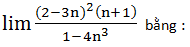 Bài tập về giới hạn của dãy số 