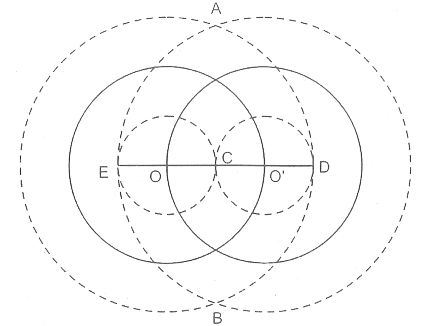 Bài tập Vị trí tương đối của hai đường tròn