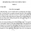 Đề kiểm tra cuối tuần 11 Tiếng Việt lớp 5