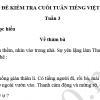 Đề kiểm tra cuối tuần 3 Tiếng Việt lớp 3
