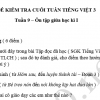 Đề kiểm tra cuối tuần 9 Tiếng Việt lớp 3