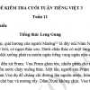 Đề kiểm tra cuối tuần 11 Tiếng Việt lớp 3
