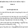 Đề kiểm tra cuối tuần 14 Tiếng Việt lớp 3
