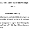 Đề kiểm tra cuối tuần 21 Tiếng Việt lớp 3