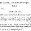 Đề kiểm tra cuối tuần 23 Tiếng Việt lớp 3