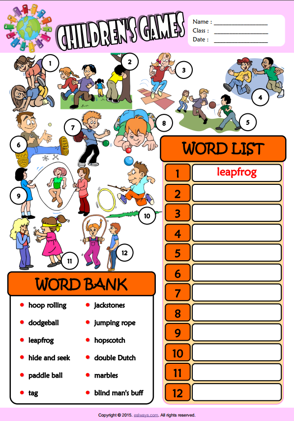 What are the names of games. English Worksheets for Kids. Английский Worksheets for Kids. Английский games Worksheets. English games for Kids.
