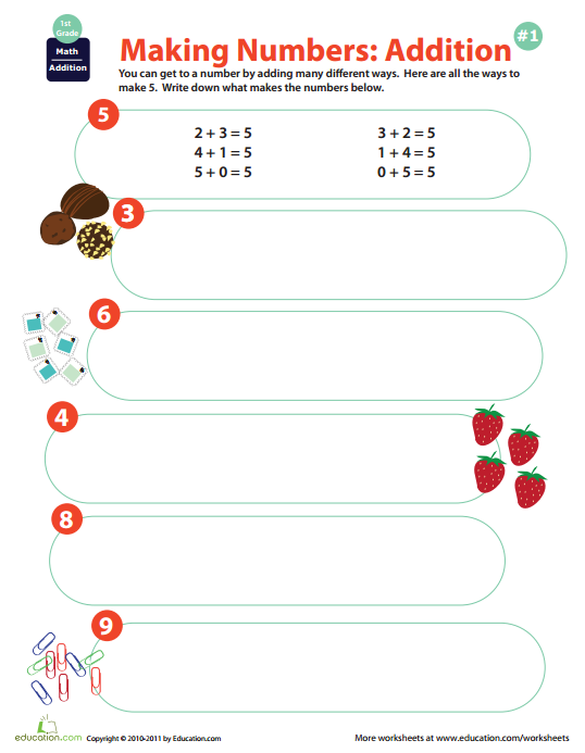 Addition Mission: Facts Practice 