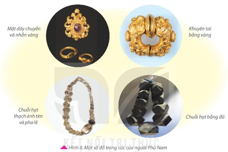 Một số đồ trang sức của người Phù Nam